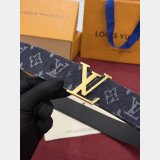 LV Initiales Monogram Denim 40mm Belt