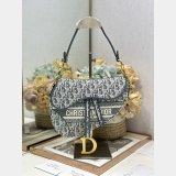 Replica Dior Oblique Jacquard Saddle Bag