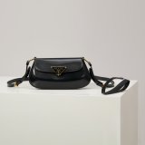 Prada 1BD345 Flap Calf Leather Shoulder Bag
