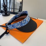 Hermes New Open-Top Straw Sun Hat