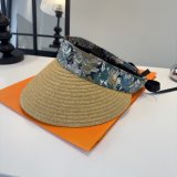 Hermes New Open-Top Straw Sun Hat
