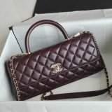 Perfect 1:1 Chevron Quilted Coco Handle Bag