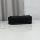 Dior Médaillon Flap Black Grained Calfskin M3920 Bag