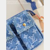 Louis Vuitton Pochette Accessoire Cargo Monogram Denim M27602 Bag