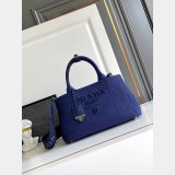 Prada Jardiniere cotton canvas handbag