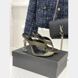 Saint Lauren OPYUM mules in satin crepe