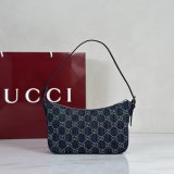 Gucci 1:1 874743 Blue Lady Lunetta Small Shoulder Bag