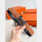 Hermes Constance reversible leather belt