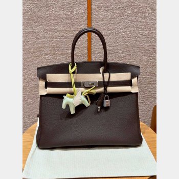 Hermes Birkin 35cm Togo leather Handbags chocalate