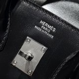 7 Star Hermes Birkin handmade Stiching Handbags Box Calf 25CM