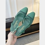 2026 CC Net & gros-grain Slingbacks