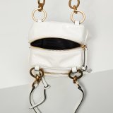 Prada Soft Calfskin Mini Dangle Top Handle Bag
