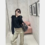 Christian Dior Large Dior Voyage Black Flat Macrocannage 5881 Bag