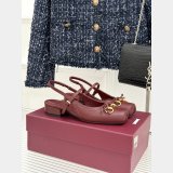Gucci Horsebit Leather Slingback Heels