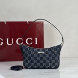 Gucci 1:1 874743 Blue Lady Lunetta Small Shoulder Bag