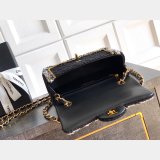 2026 CC Tweed FLAP BAG Black