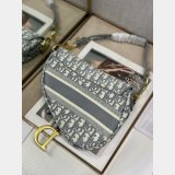 Replica Dior Oblique Jacquard Saddle Bag