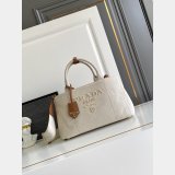 Prada Jardiniere cotton canvas handbag