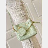 Louis Vuitton Bella Mahina Leather Newness M27377 Green Women Bags