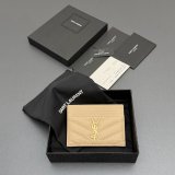 CASSANDRE MATELASSE card case in grain leather