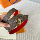 Cheap LV Flowergram 30mm Reversible Belt