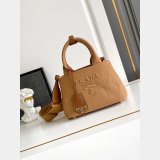Prada Jardiniere cotton canvas handbag