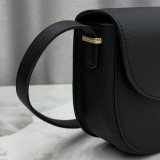 Dior Médaillon Flap Black Grained Calfskin M3920 Bag