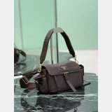 Prada Explore medium nappa leather shoulder bag with flap