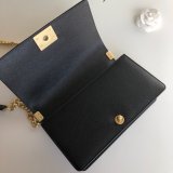 AAA+ CC Le Boy Luxury Replica Black Bags Caviar 25cm
