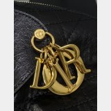 Christian Dior Large Dior Voyage Black Flat Macrocannage 5881 Bag