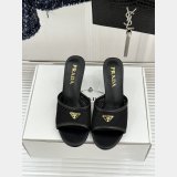Cheap Prada triangle logo mesh slide sandal