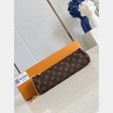 Louis Vuitton Pochette Pencil Monogram Canvas M28059 Brown Bag