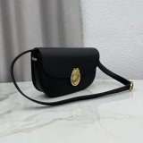 Dior Médaillon Flap Black Grained Calfskin M3920 Bag