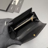 CASSANDRE MATELASSe LARGE FLAP WALLET IN GRAIN LEATHER
