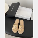 2026 Chanel raffia slide sandals