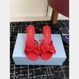 Prada bow mesh sandals
