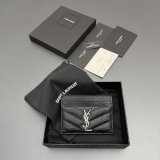 CASSANDRE MATELASSE card case in grain leather