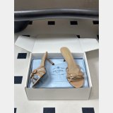 Prada 75mm Vernice Leather Mule Sandals