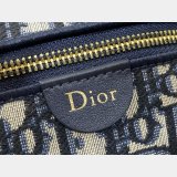 Dior Travel Nomad Pouch Blue 1:1 2875 Oblique Jacquard Fabric Bag