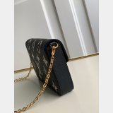 Louis Vuitton Félicie Pochette Monogram Empreinte Leather M69977 Cream Black