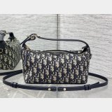 Dior Travel Nomad Pouch Blue 1:1 2875 Oblique Jacquard Fabric Bag