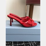 Prada bow mesh sandals