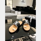 2026 CC Raffia & Lambskin Mules