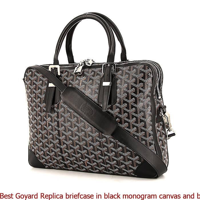Best Goyard Replica briefcase in black monogram canvas and black leather – AAA Replica Designer ...